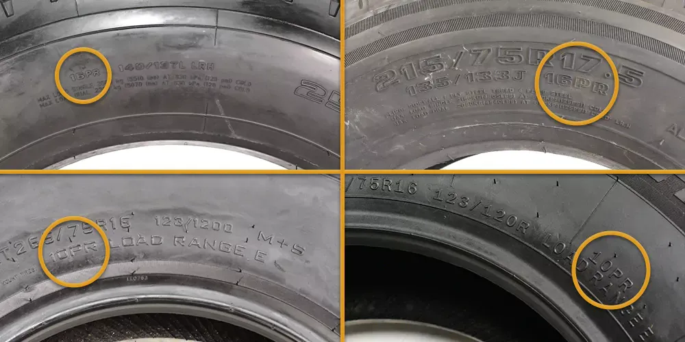 Tire Size Ply Rating Tire Size Ply Rating